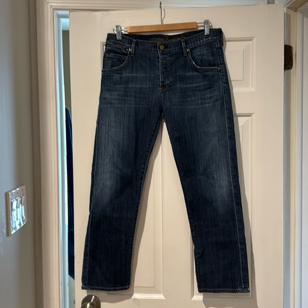 Citizens of Humanity Dark Wash Straight Leg Jeans